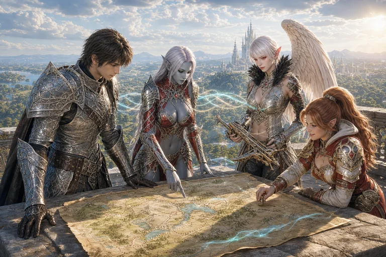 Konzeptbild 3 des Lineage2AI-KI-MMORPG