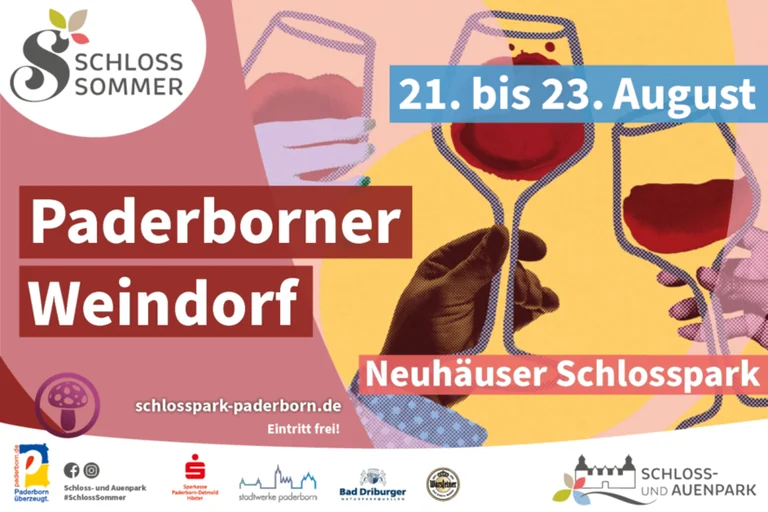 Paderborner Weindorf: Drei Tage Genuss im Schlosspark Neuhaus